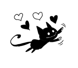 Shadow cat(2) sticker #5618275