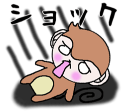 The monkey made a respect language sticker #5618527