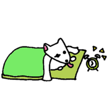 White Shiba dog sticker #5618743