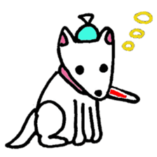 White Shiba dog sticker #5618745