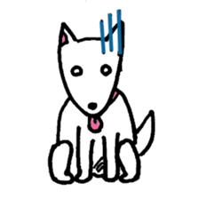 White Shiba dog sticker #5618747