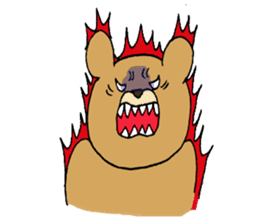 Kumatakun is angry sticker #5618909