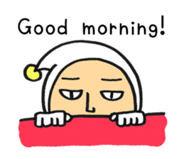 Middle-aged dressed in white 2(English) sticker #5619046