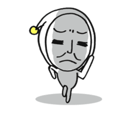 Middle-aged dressed in white 2(English) sticker #5619058