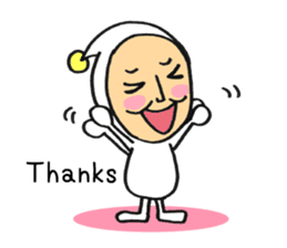 Middle-aged dressed in white 2(English) sticker #5619062