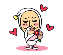 Middle-aged dressed in white 2(English) sticker #5619066