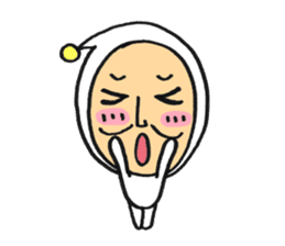 Middle-aged dressed in white 2(English) sticker #5619069