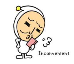 Middle-aged dressed in white 2(English) sticker #5619070