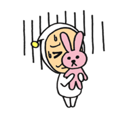 Middle-aged dressed in white 2(English) sticker #5619074