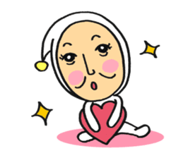 Middle-aged dressed in white 2(English) sticker #5619078