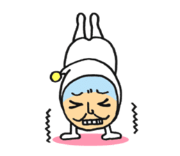 Middle-aged dressed in white 2(English) sticker #5619079