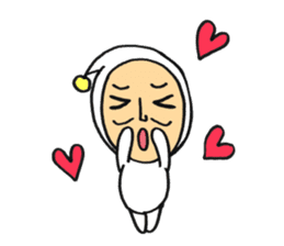 Middle-aged dressed in white 2(English) sticker #5619081