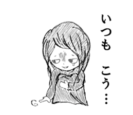 rakugaki Kuromi-chan sticker #5619288