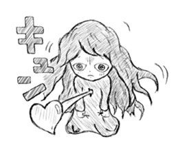 rakugaki Kuromi-chan sticker #5619316