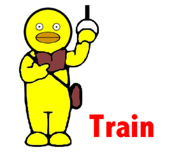 The yellow bird men[english] sticker #5620115