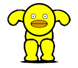 The yellow bird men[english] sticker #5620119