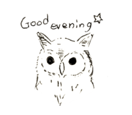 Rough sticker bird sticker #5620327