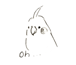 Rough sticker bird sticker #5620328