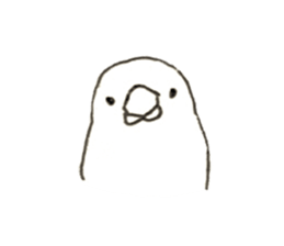 Rough sticker bird sticker #5620330