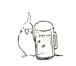 Rough sticker bird sticker #5620331