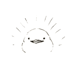 Rough sticker bird sticker #5620332