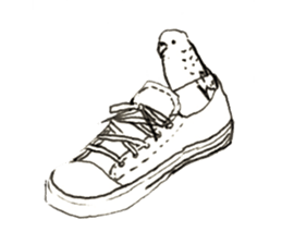 Rough sticker bird sticker #5620335