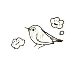 Rough sticker bird sticker #5620339