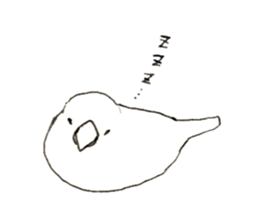 Rough sticker bird sticker #5620342