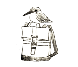 Rough sticker bird sticker #5620345