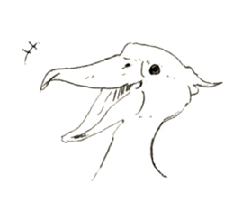 Rough sticker bird sticker #5620354