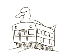 Rough sticker bird sticker #5620357