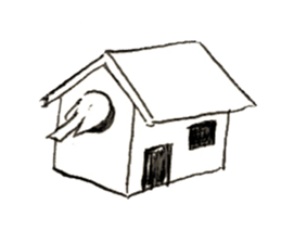 Rough sticker bird sticker #5620360