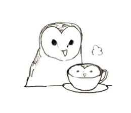 Rough sticker bird sticker #5620362