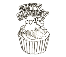 Rough sticker bird sticker #5620363