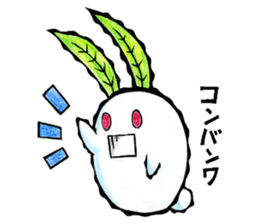 snow rabbit Clotho sticker #5620925