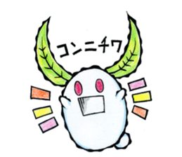 snow rabbit Clotho sticker #5620926
