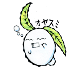 snow rabbit Clotho sticker #5620928