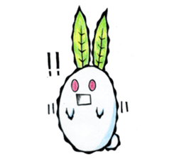 snow rabbit Clotho sticker #5620930