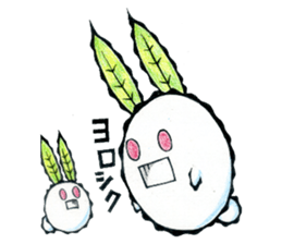 snow rabbit Clotho sticker #5620935