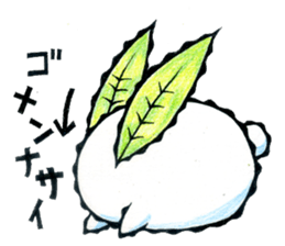 snow rabbit Clotho sticker #5620936