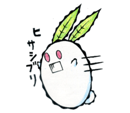 snow rabbit Clotho sticker #5620937