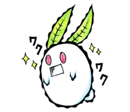 snow rabbit Clotho sticker #5620939