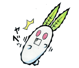 snow rabbit Clotho sticker #5620943