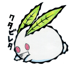 snow rabbit Clotho sticker #5620947