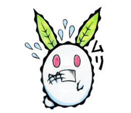 snow rabbit Clotho sticker #5620948