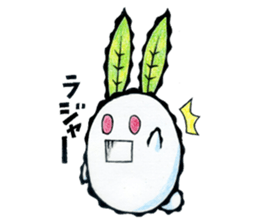 snow rabbit Clotho sticker #5620949