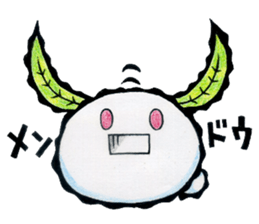 snow rabbit Clotho sticker #5620950