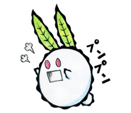 snow rabbit Clotho sticker #5620951