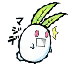 snow rabbit Clotho sticker #5620954