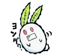 snow rabbit Clotho sticker #5620957